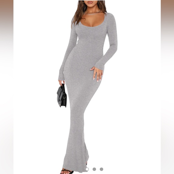 ReoRia | Dresses | Reoria Sexy Square Neck Lounge Bodycon Maxi Dress ...
